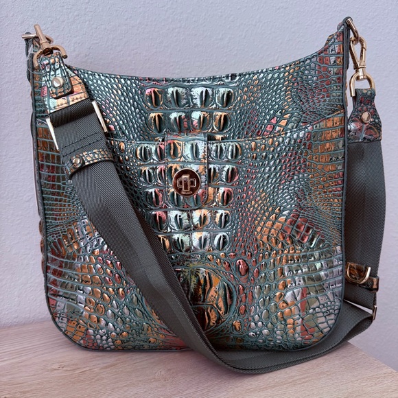 Brahmin Leia Crossbody Bag Soulful Melbourne Leather - Picture 1 of 9